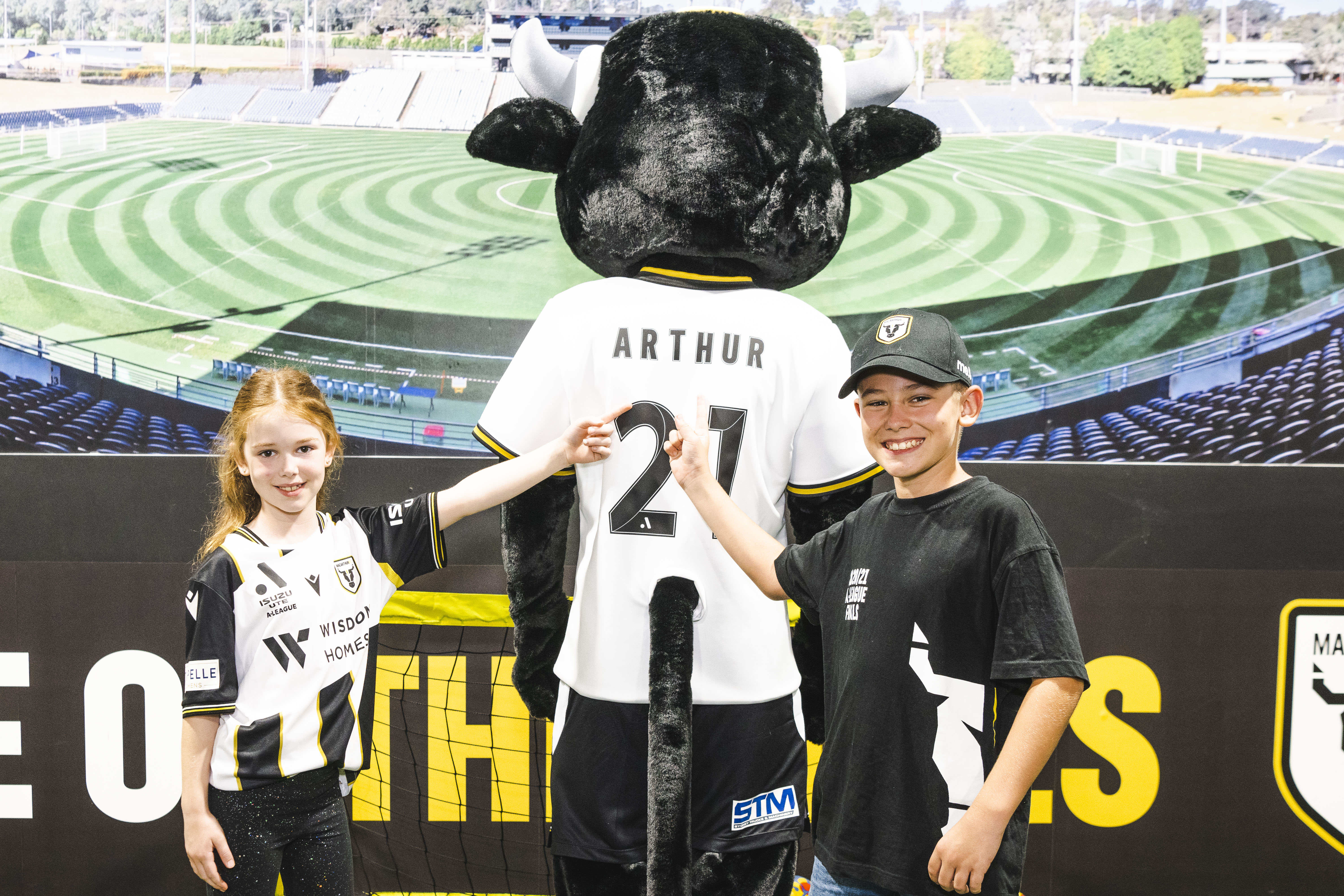 Macarthur FC unveils its newest recruit, ARTHUR THE BULL - Macarthur FC